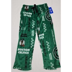 Boston Celtics fleeced pajamas NWT